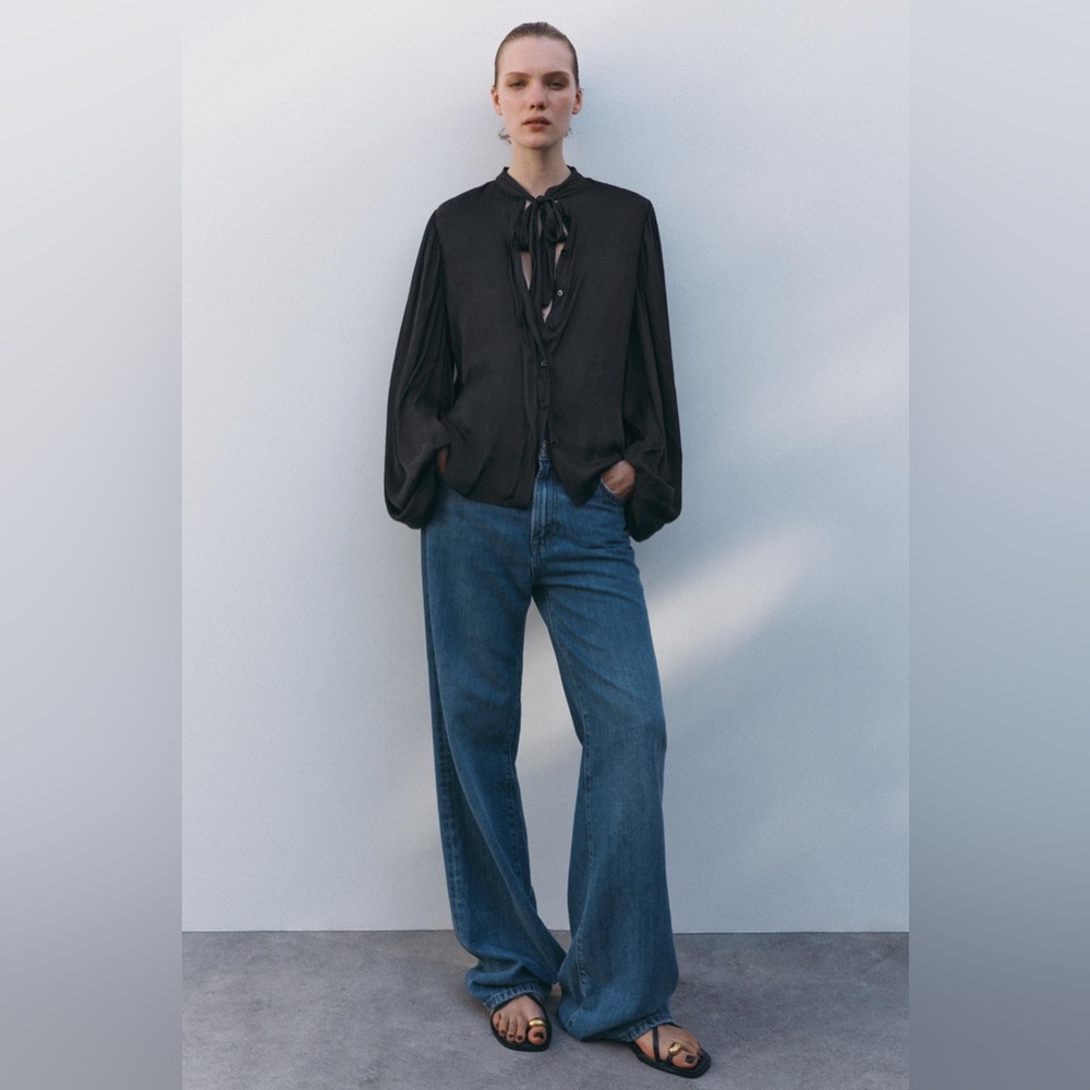 Zara Balloon Sleeve Shirt